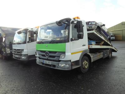 Mercedes 1018 2 car transporter